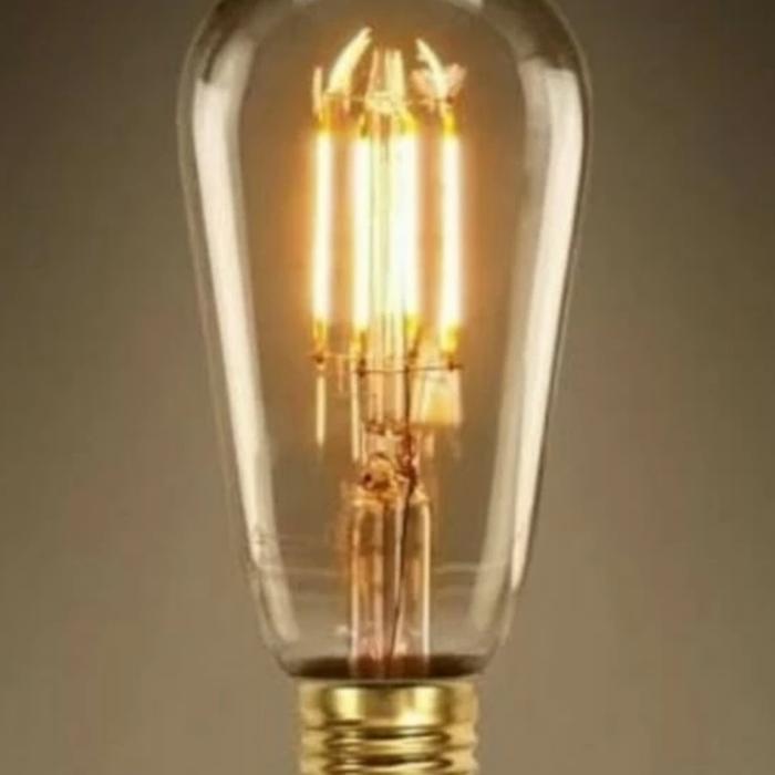 Gambar Lampu Led Filamen / Filament Led bulb 4W / 4 W / 4 Watt Edison E27 - Kuning dari Kota Terang undefined Tokopedia