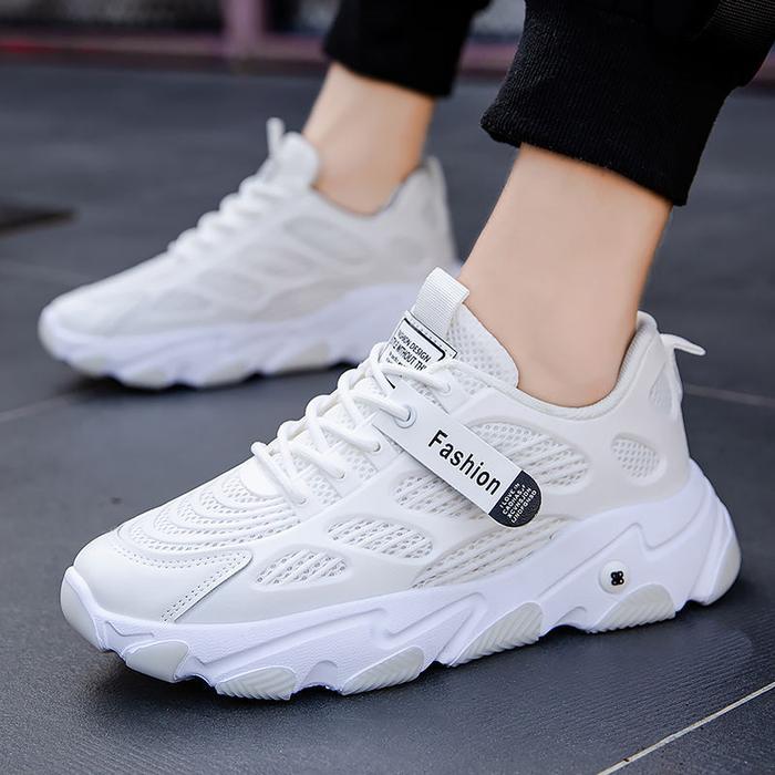 Gambar Sepatu Sneakers Olahraga Pria/ Wanita Casual High Quality 8890 - WHITE, 44 dari Yorex Official Store undefined Tokopedia