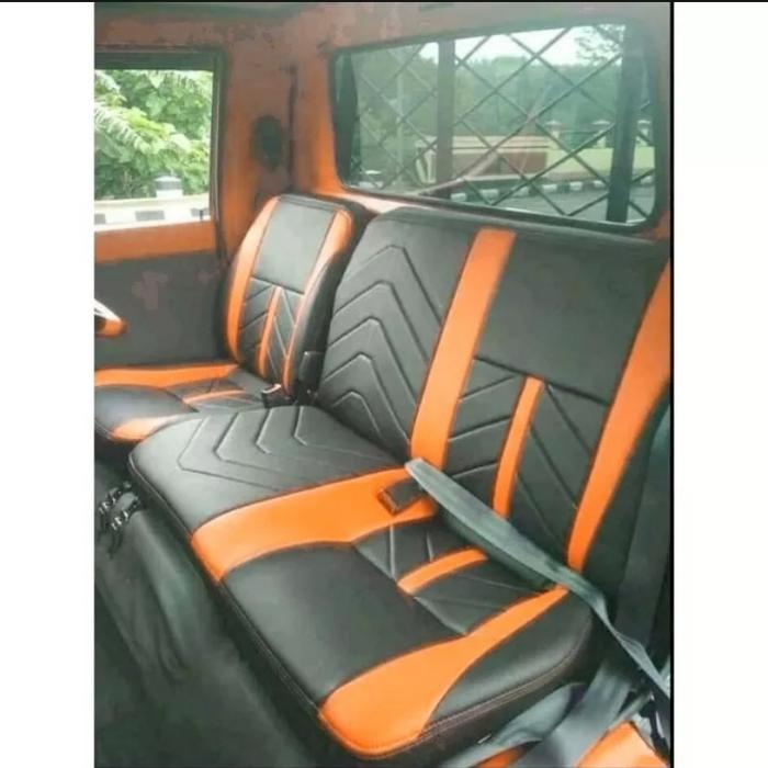 Gambar sarung jok bungkus jok pick up L300 - hitam orange dari YUMISHOP22 undefined Tokopedia
