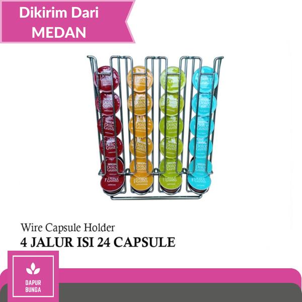 Gambar Wire Capsule Holder NDG Nescafe Dolce Gusto Rak Kopi Besi Original - RAK 4 JALUR dari Bunga Dapur Medan undefined Tokopedia