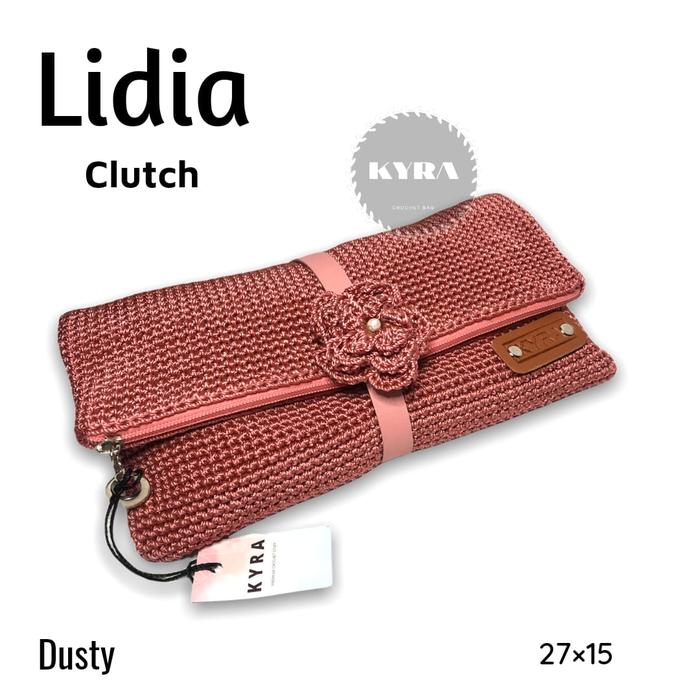 Gambar DOMPET RAJUT LIDIA - Dusty dari Syahira.Rajut22 undefined Tokopedia