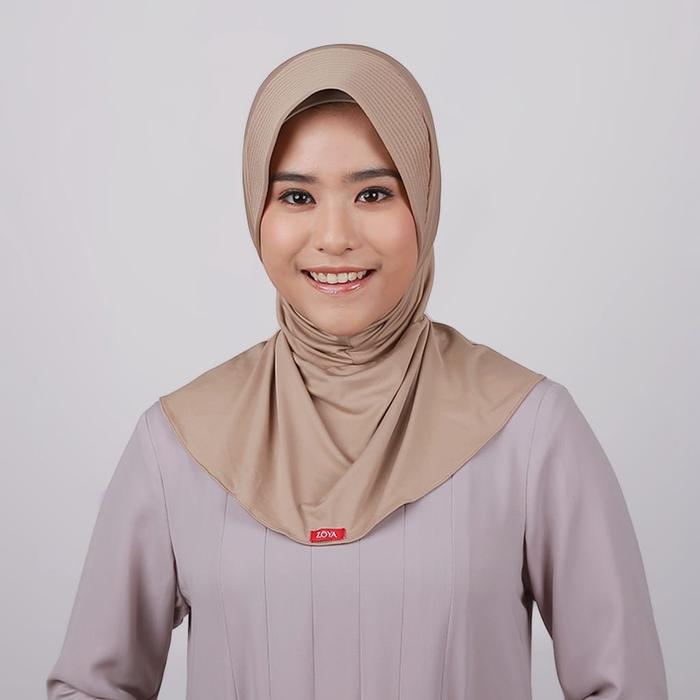 Gambar Hijab Instan Kantoran Bergo Office ZOYA - Khaki21 dari Hijab Plaza undefined Tokopedia