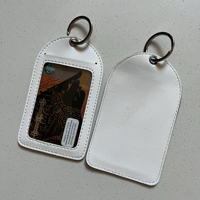 Gambar Access card holder | ID card holder | Key chain | E Money Holder - Putih dari PoshLeatherCase undefined Tokopedia