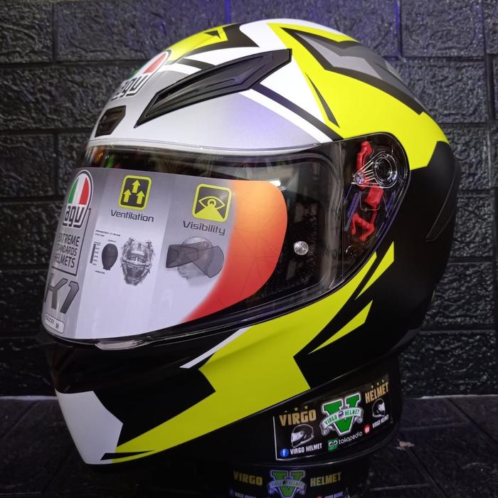 Jual AGV HELM K1 JOAN MIR 2018 R :BLACK-YELLOW|AGV K1|SINGLE