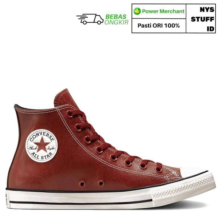 Jual Converse Chuck Taylor All Star Emb Leather Dark Terracotta