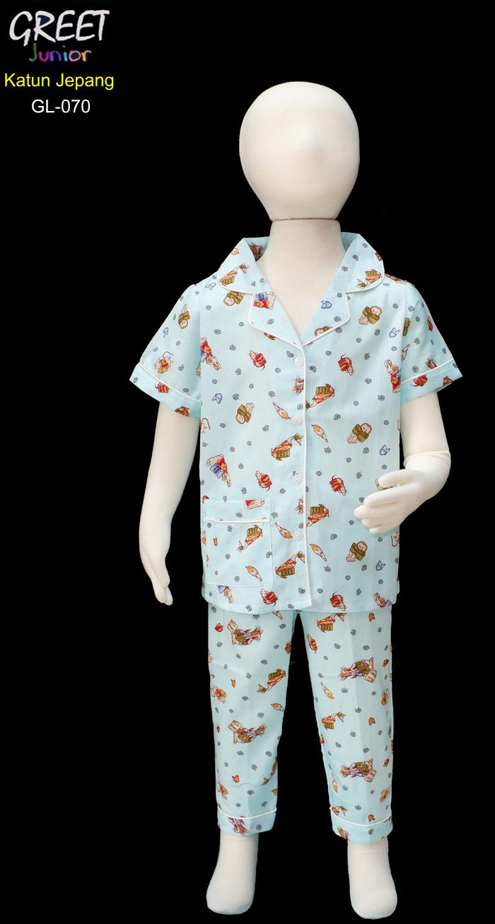 Gambar Piyama Anak Katun Jepang GREET Model Pendek-Panjang Size 2-4-6 - GL-070, 2 dari greetnightwear undefined Tokopedia
