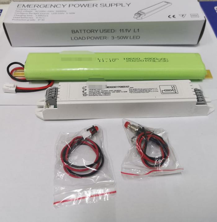 Gambar nicad nicat batere battery led 20w /50w power pack emergency travo 20W - 50WATT dari Cahaya indah Led undefined Tokopedia