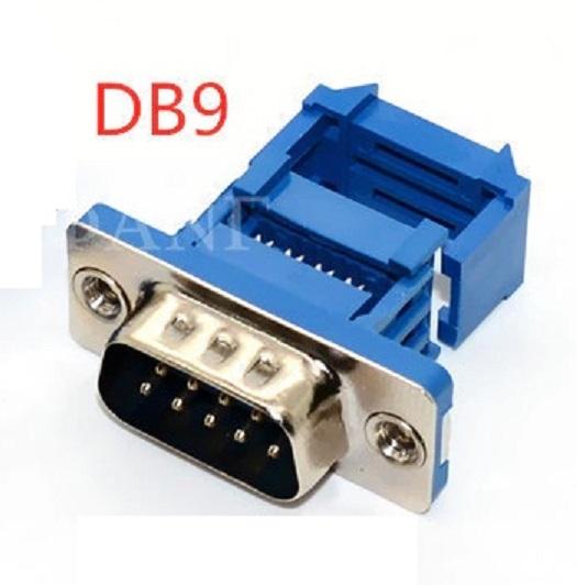 Gambar Male Female Plug Serial Port Connector Idc Crimp Type D-SUB Adapter - DB9-M dari Tekno Kreasi Elektronik undefined Tokopedia