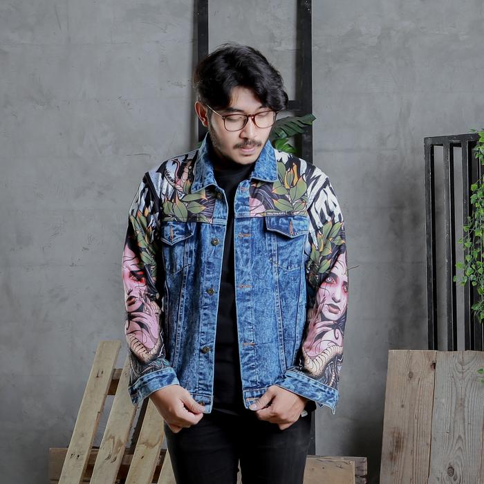 Gambar Alexandrian Jaket Jeans JFB 0004 - BlueWash, M dari Alexandrian undefined Tokopedia
