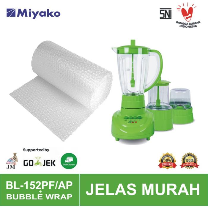 Gambar Blender Plastic 1.5L 3 in 1 Miyako BL152PF/AP - BL-152PF/AP - Hijau+BubleWrap dari Jelas Murah undefined Tokopedia