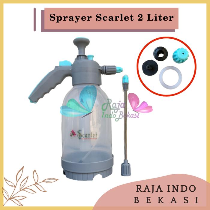 Gambar ALAT SEMPROT TANAMAN 2 LITER L SEMPROTAN BURUNG PRESSURE SPRAYER POMPA - Scarlet Bening dari Raja Indo Bekasi undefined Tokopedia