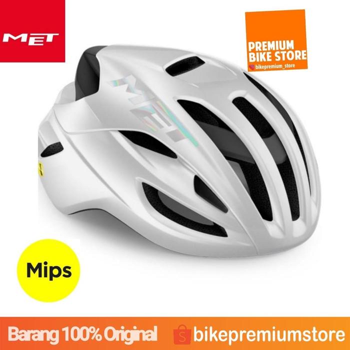 Gambar Helm Sepeda Roadbike, Mtb Helmet Original Met Rivale Mips White - Putih, M dari MaulanaStoreX undefined Tokopedia