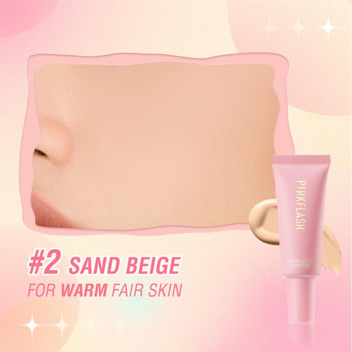 Gambar Pinkflash Lasting Matte Foundation Pinkflash Official |Foundation - Sand Beige dari BabyBeaute undefined Tokopedia