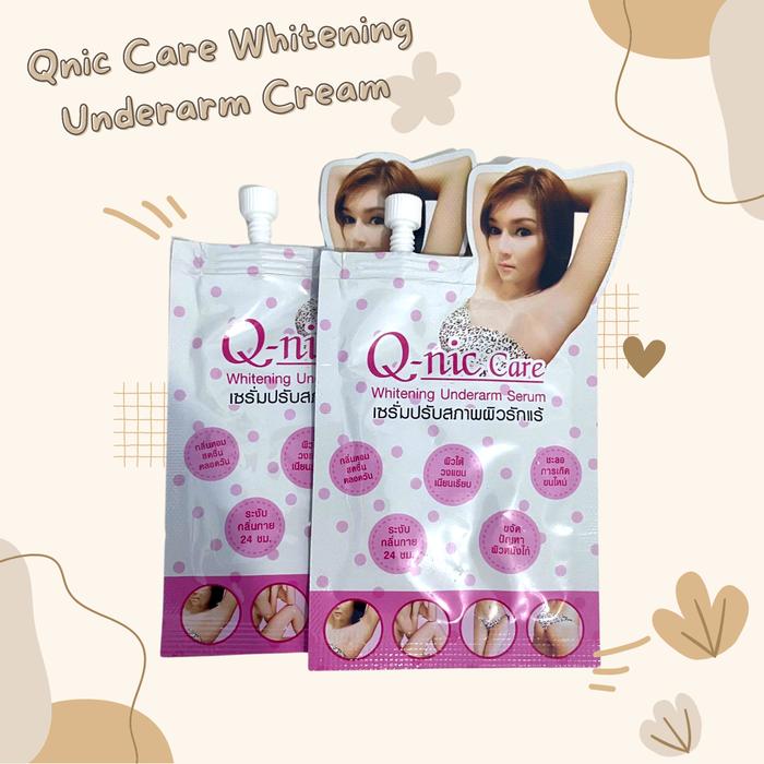 Gambar Qnic Care Whitening Underarm Cream Pemutih Ketiak Thailand - Cream - Sachet dari Sellsshops undefined Tokopedia