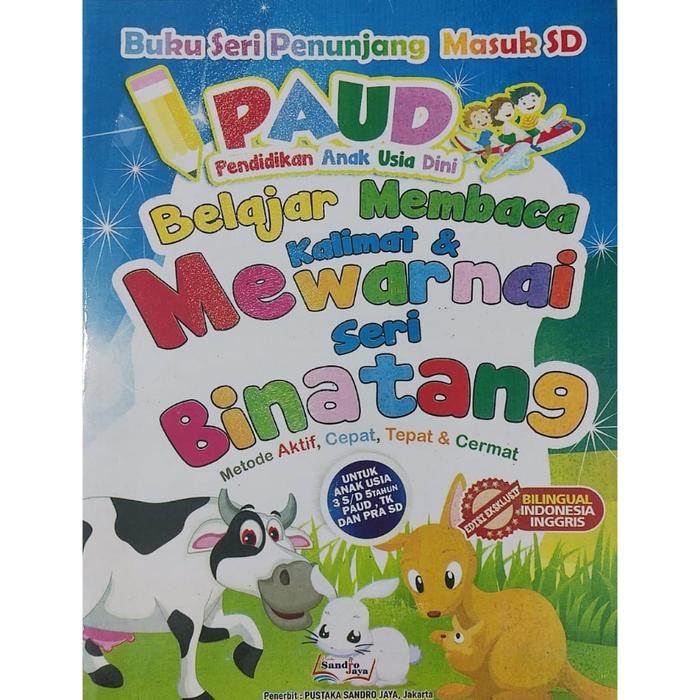 Gambar Buku Edukasi Mewarnai  Untuk Anak Paud Tk Sd - SAPI KELINCI dari toko lolii undefined Tokopedia