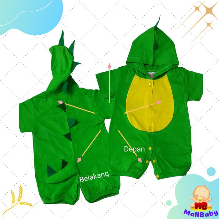 Gambar Jumper Bayi Karakter Hewan Binatang Lucu Dinosaurus Macan Ayam Kumbang - Dino (LF4) dari Mall-Baby undefined Tokopedia