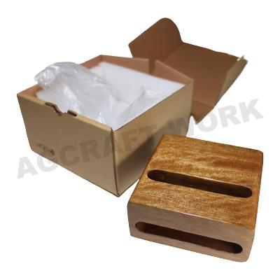 Gambar Phone Stand Holder Wooden Craft Kayu Sound Amplifying 4 In 1 AGCraft Original - Cokelat dari AG Craft Shop undefined Tokopedia