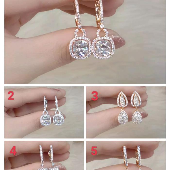 Gambar anting perhiasan titanium wanita cantik, pilih 1 dari 5 variasi - variasi 1 dari La Vienne undefined Tokopedia