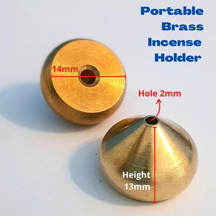 Gambar Dudukan Dupa Portable Bahan Kuningan - MODEL B dari Leolle Bali undefined Tokopedia