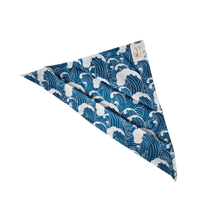 Gambar Bforpetz Japanese Waves Bandana For Pets - S-M dari Lush Pets Co. undefined Tokopedia