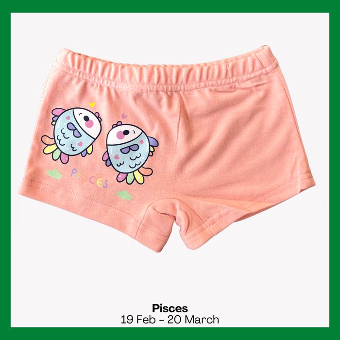 Gambar Celana Pendek Pop Boxer Anak Perempuan 6 - 12 Tahun M L XL - Pisces, L dari Kimchan Shop undefined Tokopedia