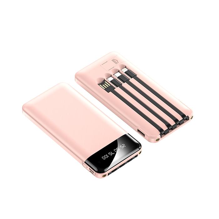 Gambar Powerbank Fast Charging Kapasitas Nyata 20000mAh 3 input 4 output Charger - Merah Muda dari Elektro Shop08 undefined Tokopedia