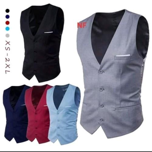 Jual Rompi Jas Pria / Rompi Jas Wedding / Rompi Jas Formal - Abu-abu ...