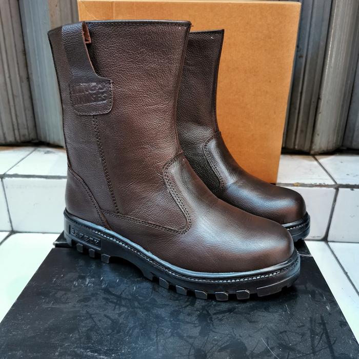 Gambar Sepatu Safety 007 Proyek Tinggi Pria Warna Coklat Tua Ukuran Besar - Coklat Tua, 44 dari JeasMarshall undefined Tokopedia