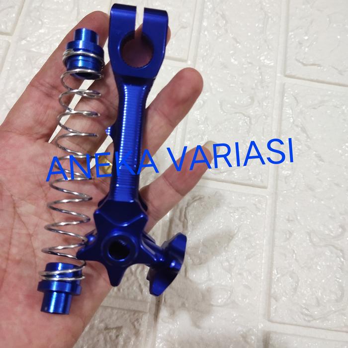 Gambar Paha rem plus per rem motor bebek rem tromol full cnc - Biru dari Albarokah2023 undefined Tokopedia