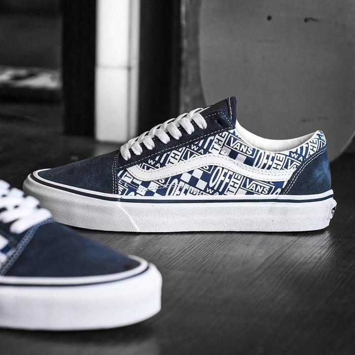 Vans Old Skool Off The Wall Dress Blue Original BNIB 37 di Sneakrooms Id  Tokopedia