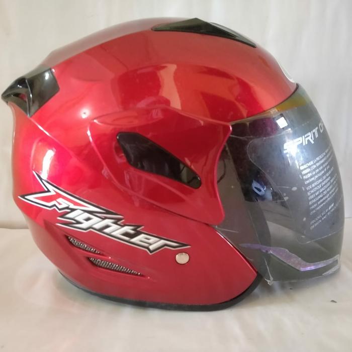 Gambar HELM GM FIGHTER SOLID - SNI - HALF FACE - MAROON, M dari BubuhanHelm undefined Tokopedia