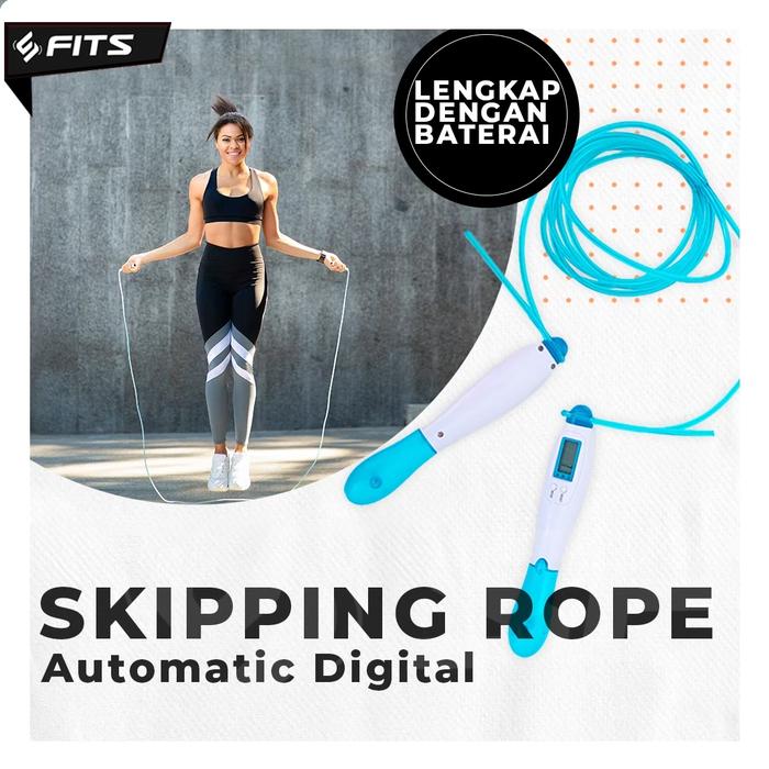 Gambar SFIDN FITS Automatic Digital Tali Skipping Rope | Skipping Jump Speed - Biru dari SFIDN FITS Shop undefined Tokopedia