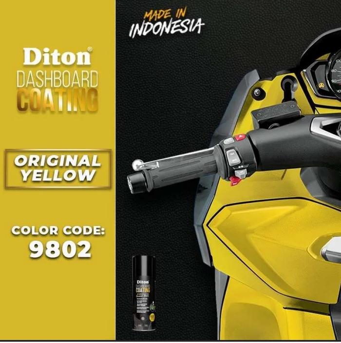 Gambar DITON Premium Dashboard Coating Original Black Red Blue Brown Grey Yellow Orange Maroon (Varian 300cc dan 400cc) - ORIGINAL YELLOW dari Baru Indah undefined Tokopedia