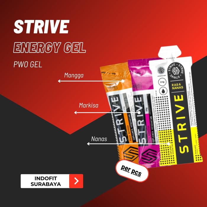 Gambar Strive Energy Gel 1 pcs isotonic suplemen olahraga energy drink - Nanas PCS dari indofitsurabaya undefined Tokopedia