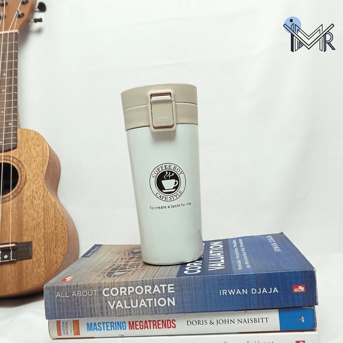 Gambar TERMOS KOPI TAHAN PANAS/ COFFEE CUP TRAVEL/ STAINLESS VACUUM TUMBLER - Putih dari Miarvi Store undefined Tokopedia