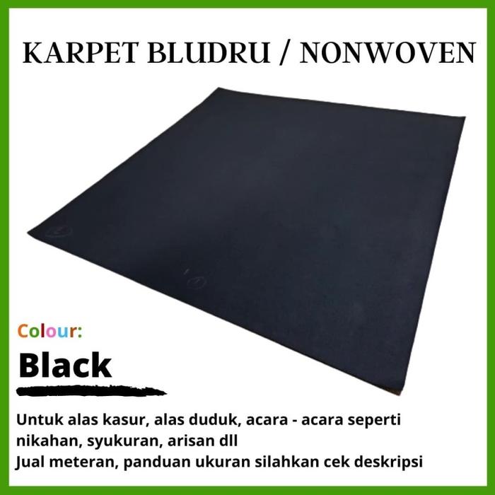 Gambar Karpet Bludru Pameran Mushola Masjid Acara Tebal BAROKAH 2x2 Meter - Black dari Martha Karpet Indonesia undefined Tokopedia