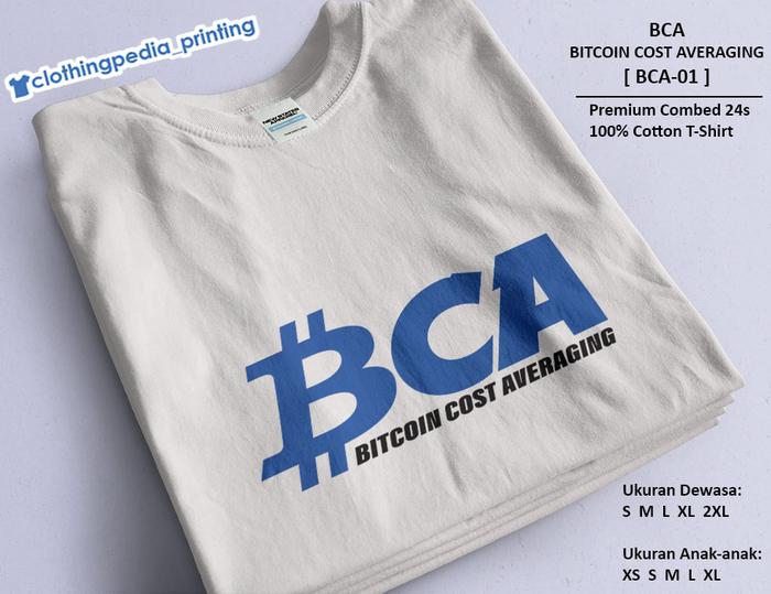 Gambar Kaos BCA Bitcoin Cost Averaging BTC Crypto Coin Cryptocurrency T-Shirt - Putih, Dewasa M dari Clothingpeda-Printing undefined Tokopedia