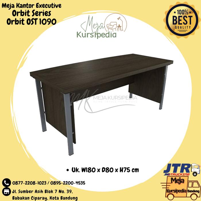 Gambar Meja Kantor OST 1090 / Meja Kerja Executive / Meja Kerja Orbit Uk. 180 - Beech dari Meja Kursipedia undefined Tokopedia