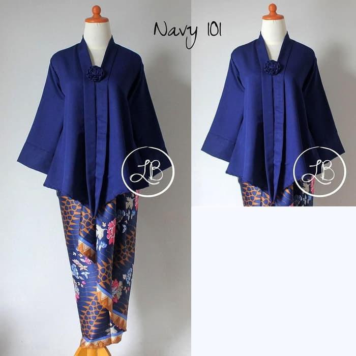 Gambar stelan encim kebaya/stelan encim/kebaya - navy, XXL dari saffacollection undefined Tokopedia