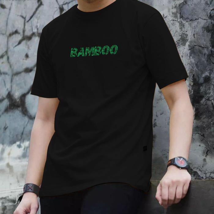 Gambar Baju Kaos Pria Cowok Keren | Kaos Pria Dewasa | Kaos Distro Cowok Daun Typo Katun Keren Hitam - M, Hitam dari Bamboo.ltd undefined Tokopedia
