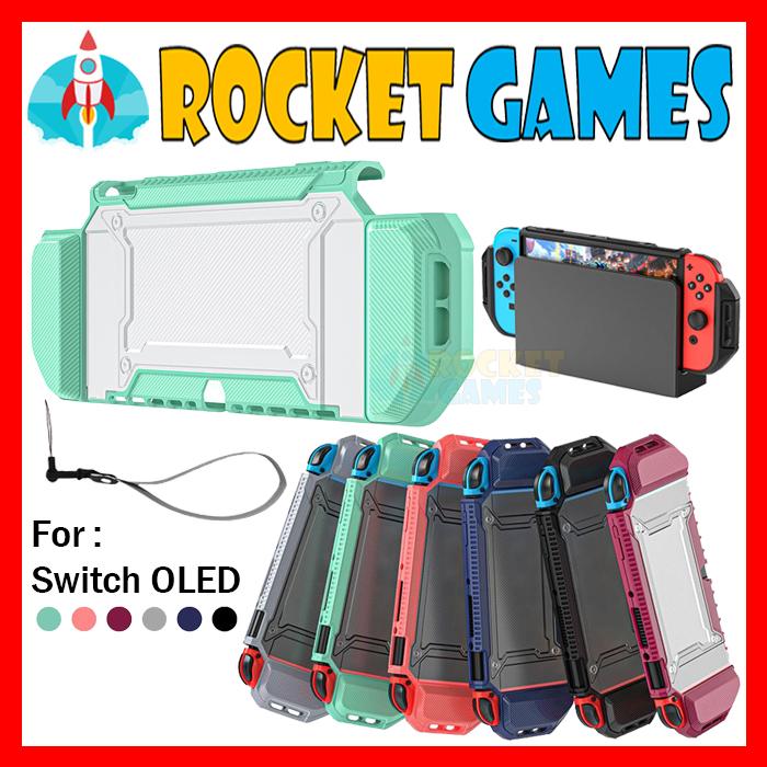 Gambar Switch OLED Integrated Protective Cover / Hard Cover Protective Case - GREEN dari Rocket Games undefined Tokopedia