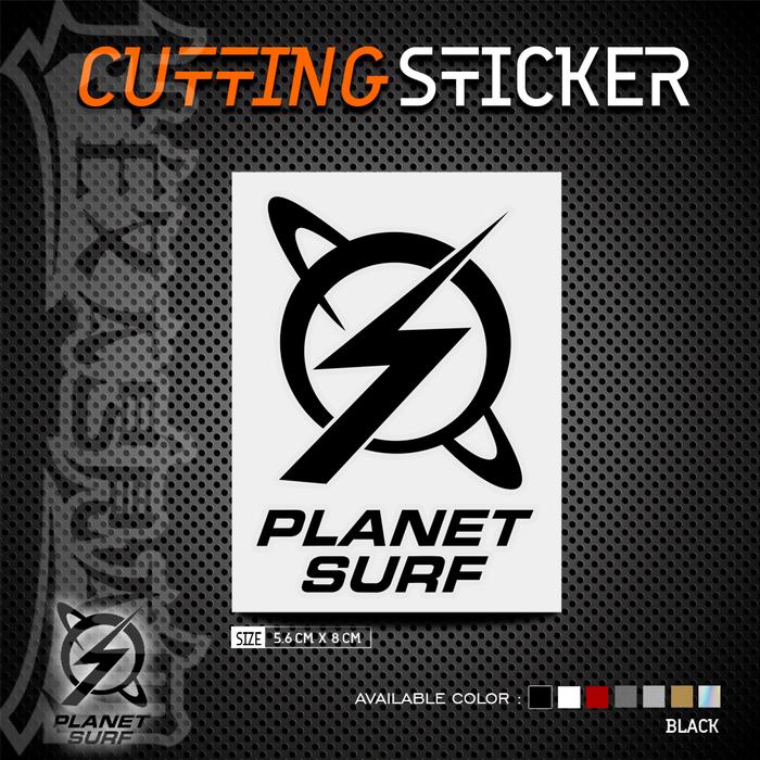 Gambar Cutting Sticker Planet Surf Logo | Stiker Cutting Logo Planet Surf - Hitam dari Hexagram Stiker undefined Tokopedia