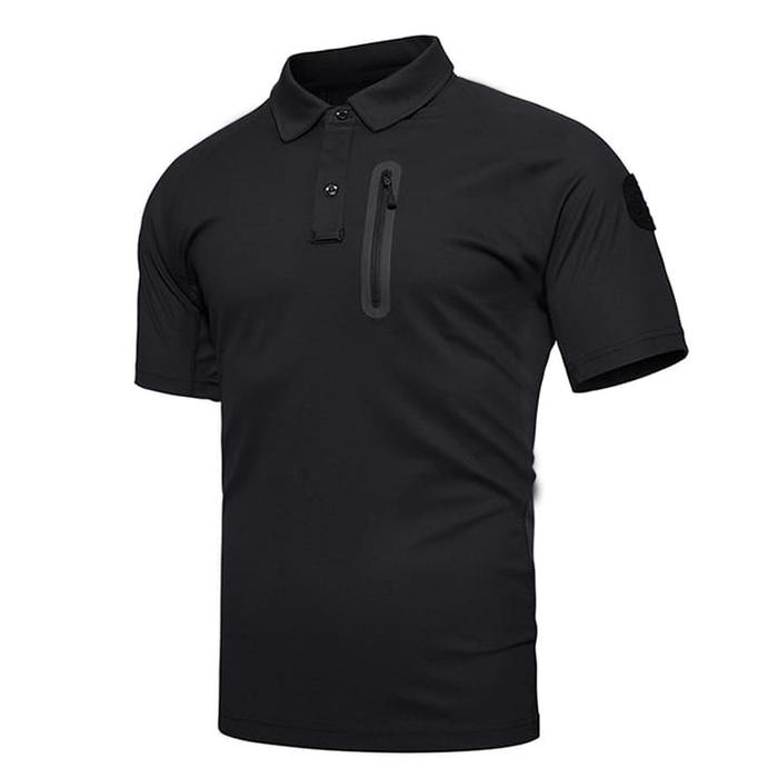 Gambar Polo Shirt Tactical/Kaos Polo Pria/Fashion Pria - Hitam, L dari Dailybyws undefined Tokopedia