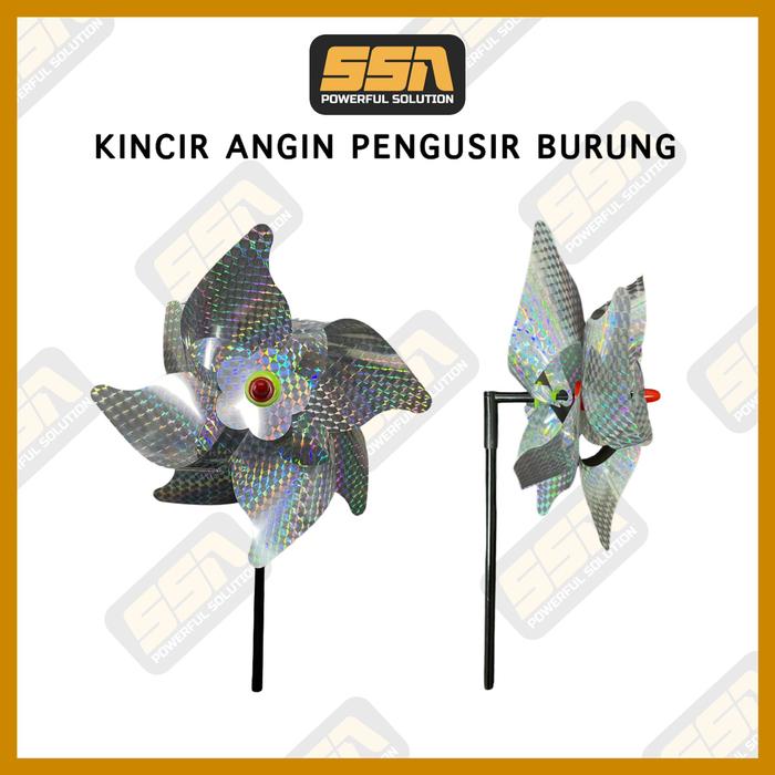 Gambar Kincir Angin Pengusir Burung/Kincir Mylar Pengusir Burung Sawah/Taman dari PT Surya Shine Abadi undefined Tokopedia