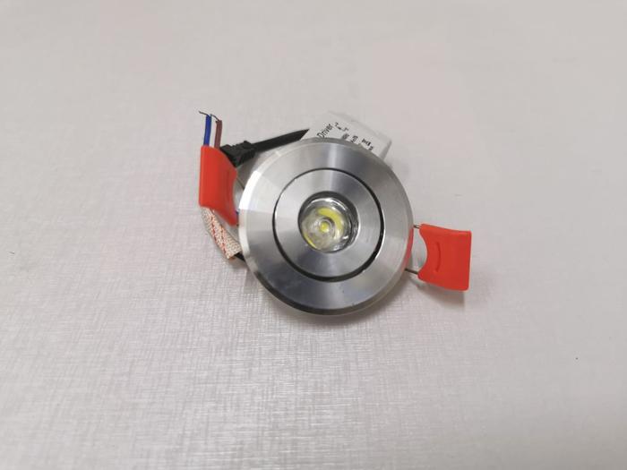 Gambar Downlight led 1w 1 w 1 mata led panel 1watt lampu led lemari 1 watt - body silver, warmwhite 5cm dari Cahaya indah Led undefined Tokopedia