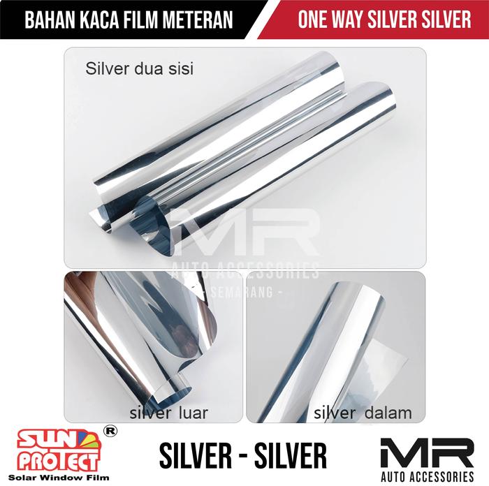 Gambar Kaca Film Sun Protect One Way Mirror / Silver - Silver Gedung / Rumah - Silver - Silver dari Mr.Variasi undefined Tokopedia
