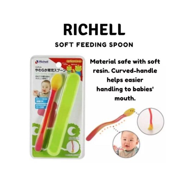 Gambar Richell soft feeding spoon with case dari Sweetmomshop BSD undefined Tokopedia