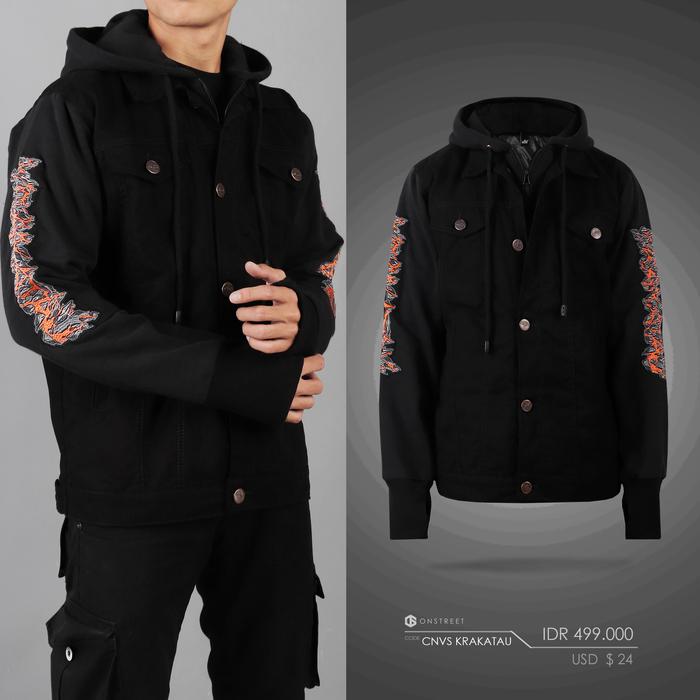 Gambar JAKET CANVAS KRAKATAU (BLACK) - Hitam, M dari Onstreet Official undefined Tokopedia