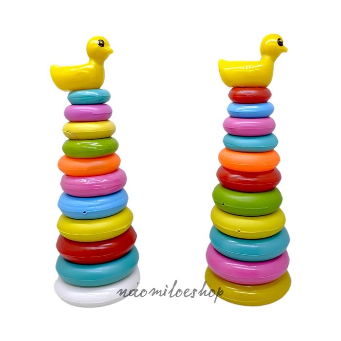 Gambar mainan ring donat susun besar mainan ring donat susun anak - ring 12 susun dari Madison Toys undefined Tokopedia