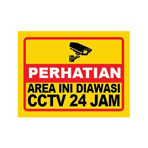 Gambar Stiker pengawasan CCTV, Stiker CCTV, Stiker Peringatan CCTV , Stiker - R9 dari Royal Print_NEW undefined Tokopedia